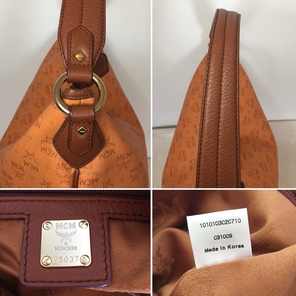 MCM HOBO Shoulder Bag- Tan - Picture 8 of 12